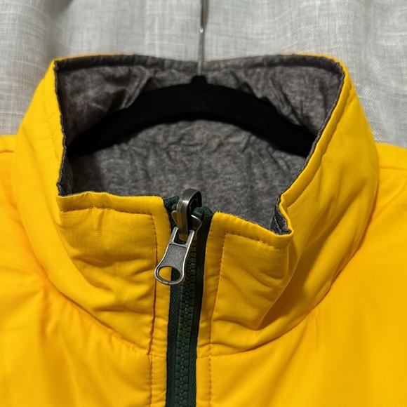 Green Bay Packers Reversible Vest-Men’s M-Yellow/Green or Marled Black/White-EUC - Picture 7 of 16